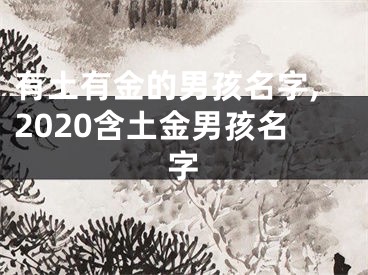 有土有金的男孩名字,2020含土金男孩名字