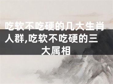 吃软不吃硬的几大生肖人群,吃软不吃硬的三大属相