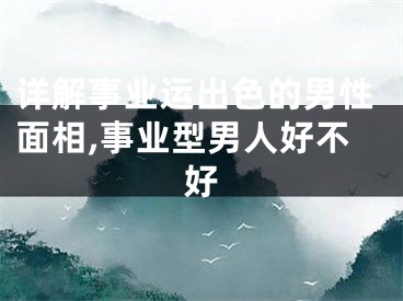 详解事业运出色的男性面相,事业型男人好不好