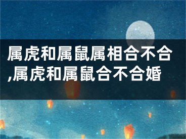 属虎和属鼠属相合不合,属虎和属鼠合不合婚