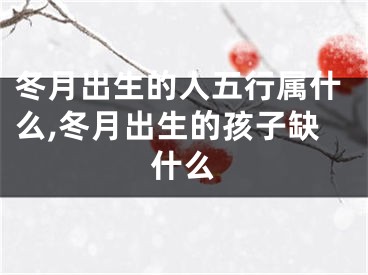 冬月出生的人五行属什么,冬月出生的孩子缺什么