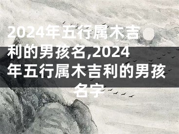 2024年五行属木吉利的男孩名,2024年五行属木吉利的男孩名字