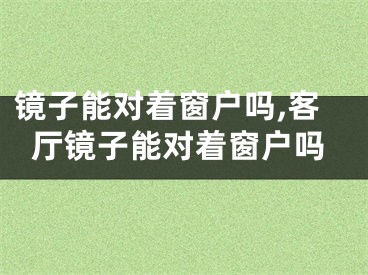 镜子能对着窗户吗,客厅镜子能对着窗户吗