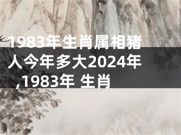 1983年生肖属相猪人今年多大2024年,1983年 生肖