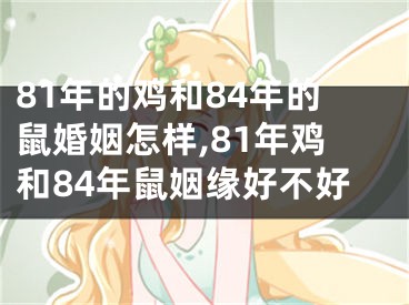 81年的鸡和84年的鼠婚姻怎样,81年鸡和84年鼠姻缘好不好