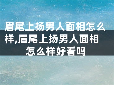 眉尾上扬男人面相怎么样,眉尾上扬男人面相怎么样好看吗