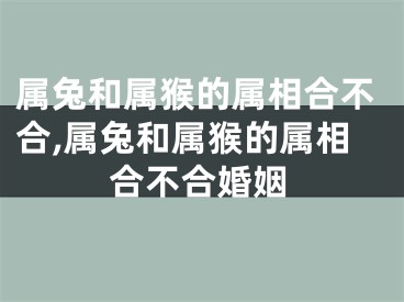 属兔和属猴的属相合不合,属兔和属猴的属相合不合婚姻