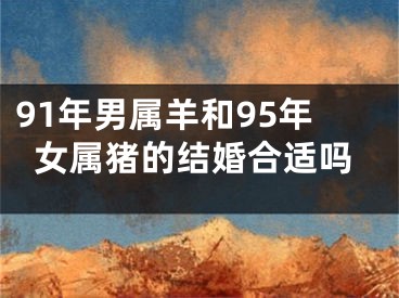 91年男属羊和95年女属猪的结婚合适吗