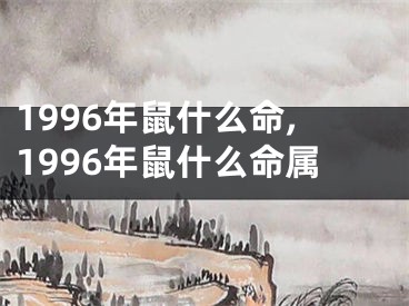 1996年鼠什么命,1996年鼠什么命属