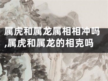 属虎和属龙属相相冲吗,属虎和属龙的相克吗