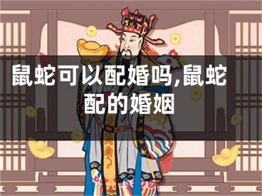 鼠蛇可以配婚吗,鼠蛇配的婚姻