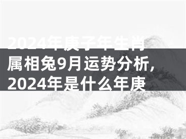 2024年庚子年生肖属相兔9月运势分析,2024年是什么年庚