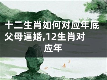 十二生肖如何对应年底父母逼婚,12生肖对应年