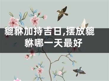 貔貅加持吉日,摆放貔貅哪一天最好