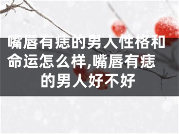 嘴唇有痣的男人性格和命运怎么样,嘴唇有痣的男人好不好