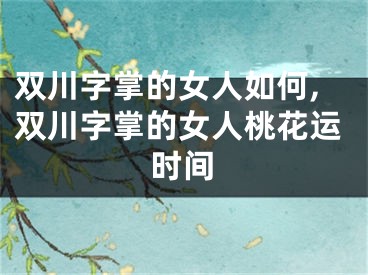 双川字掌的女人如何,双川字掌的女人桃花运时间