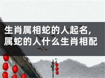 生肖属相蛇的人起名,属蛇的人什么生肖相配