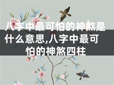 八字中最可怕的神煞是什么意思,八字中最可怕的神煞四柱