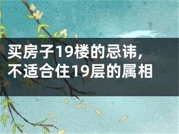 买房子19楼的忌讳,不适合住19层的属相