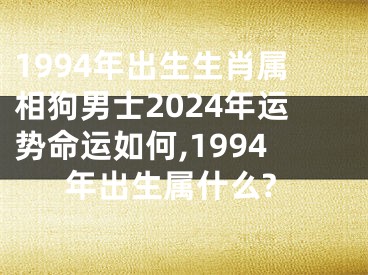 1994年出生生肖属相狗男士2024年运势命运如何,1994年出生属什么?