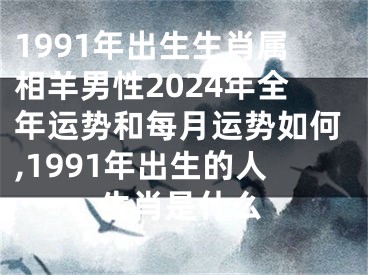 1991年出生生肖属相羊男性2024年全年运势和每月运势如何,1991年出生的人生肖是什么