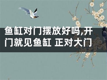 鱼缸对门摆放好吗,开门就见鱼缸 正对大门