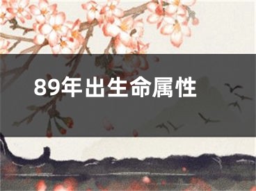 89年出生命属性