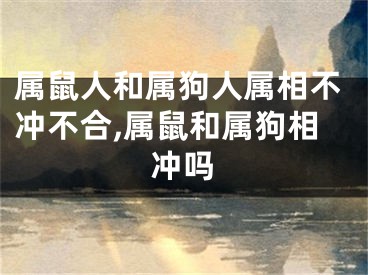 属鼠人和属狗人属相不冲不合,属鼠和属狗相冲吗