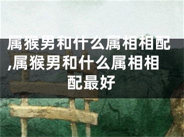 属猴男和什么属相相配,属猴男和什么属相相配最好