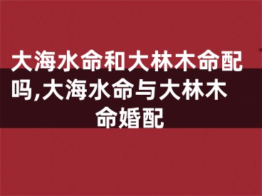 大海水命和大林木命配吗,大海水命与大林木命婚配