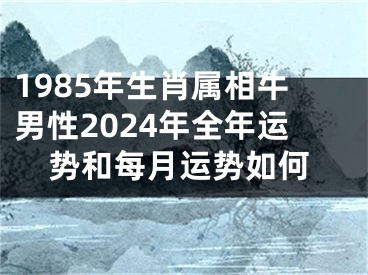 1985年生肖属相牛男性2024年全年运势和每月运势如何