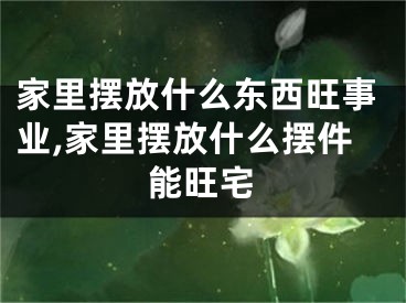 家里摆放什么东西旺事业,家里摆放什么摆件能旺宅