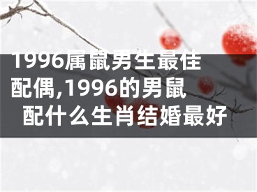 1996属鼠男生最佳配偶,1996的男鼠配什么生肖结婚最好