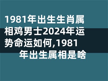 1981年出生生肖属相鸡男士2024年运势命运如何,1981年出生属相是啥