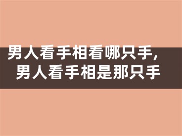 男人看手相看哪只手,男人看手相是那只手