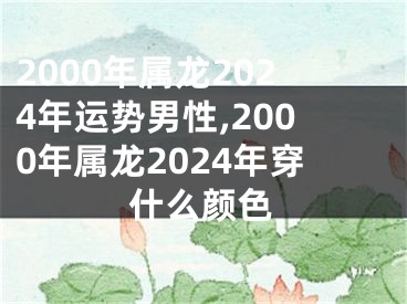 2000年属龙2024年运势男性,2000年属龙2024年穿什么颜色