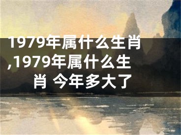 1979年属什么生肖,1979年属什么生肖 今年多大了