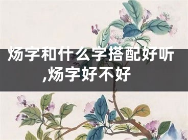 炀字和什么字搭配好听,炀字好不好