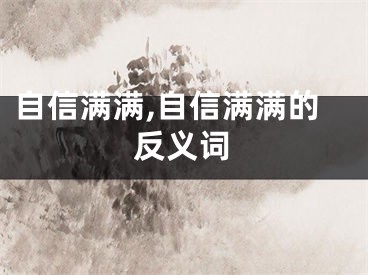 自信满满,自信满满的反义词