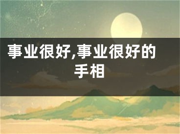 事业很好,事业很好的手相