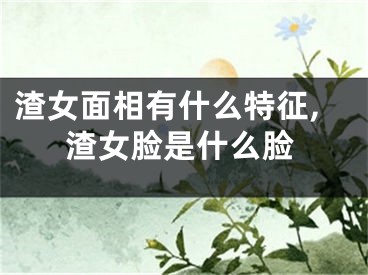 渣女面相有什么特征,渣女脸是什么脸