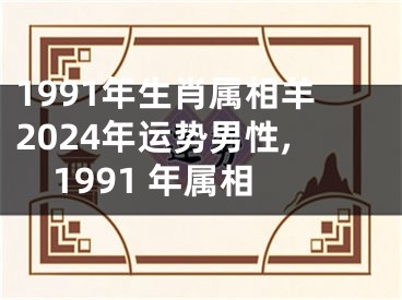 1991年生肖属相羊2024年运势男性,1991 年属相