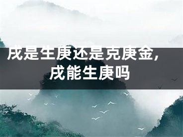 戌是生庚还是克庚金,戌能生庚吗