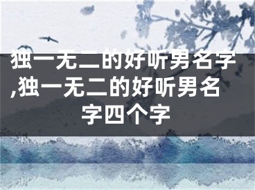 独一无二的好听男名字,独一无二的好听男名字四个字