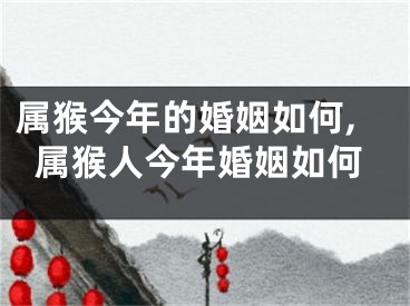 属猴今年的婚姻如何,属猴人今年婚姻如何