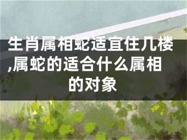 生肖属相蛇适宜住几楼,属蛇的适合什么属相的对象