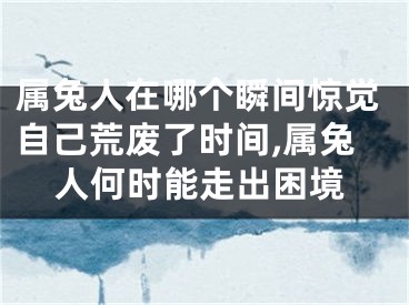 属兔人在哪个瞬间惊觉自己荒废了时间,属兔人何时能走出困境