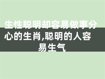 生性聪明却容易做事分心的生肖,聪明的人容易生气