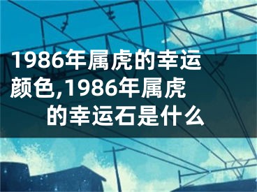 1986年属虎的幸运颜色,1986年属虎的幸运石是什么