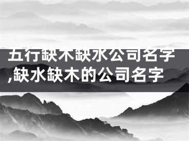 五行缺木缺水公司名字,缺水缺木的公司名字